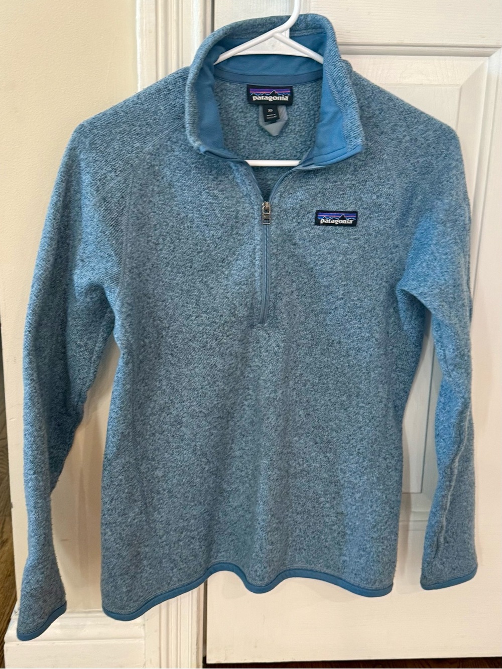 Patagonia Light Blue Half-Zip Fleece Pullover
